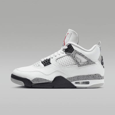 Air Jordan 4 ホワイト/グレー スニーカー Air Jordan 4 Retro 